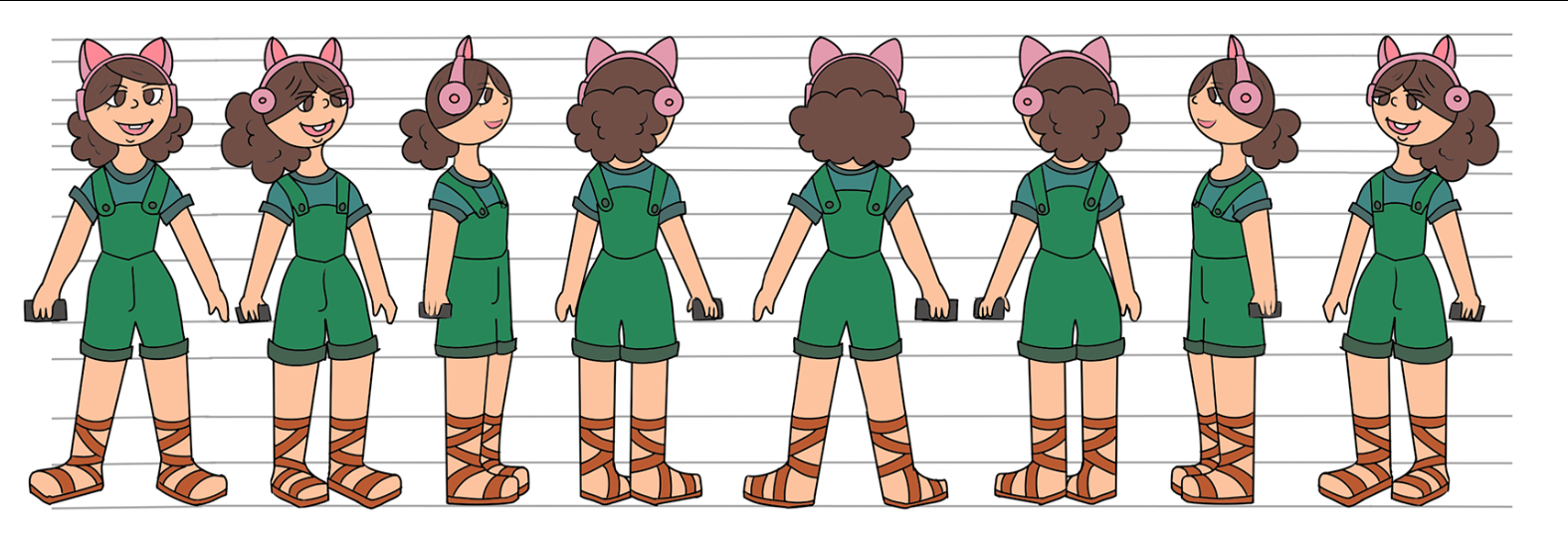 2D Character Main Design Sheet